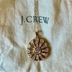 JCrew Sunburst Crystal Necklace